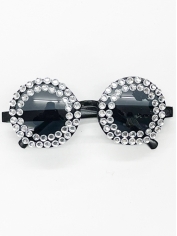 Round with Silver Jewelry - Novelty Sunglasses
